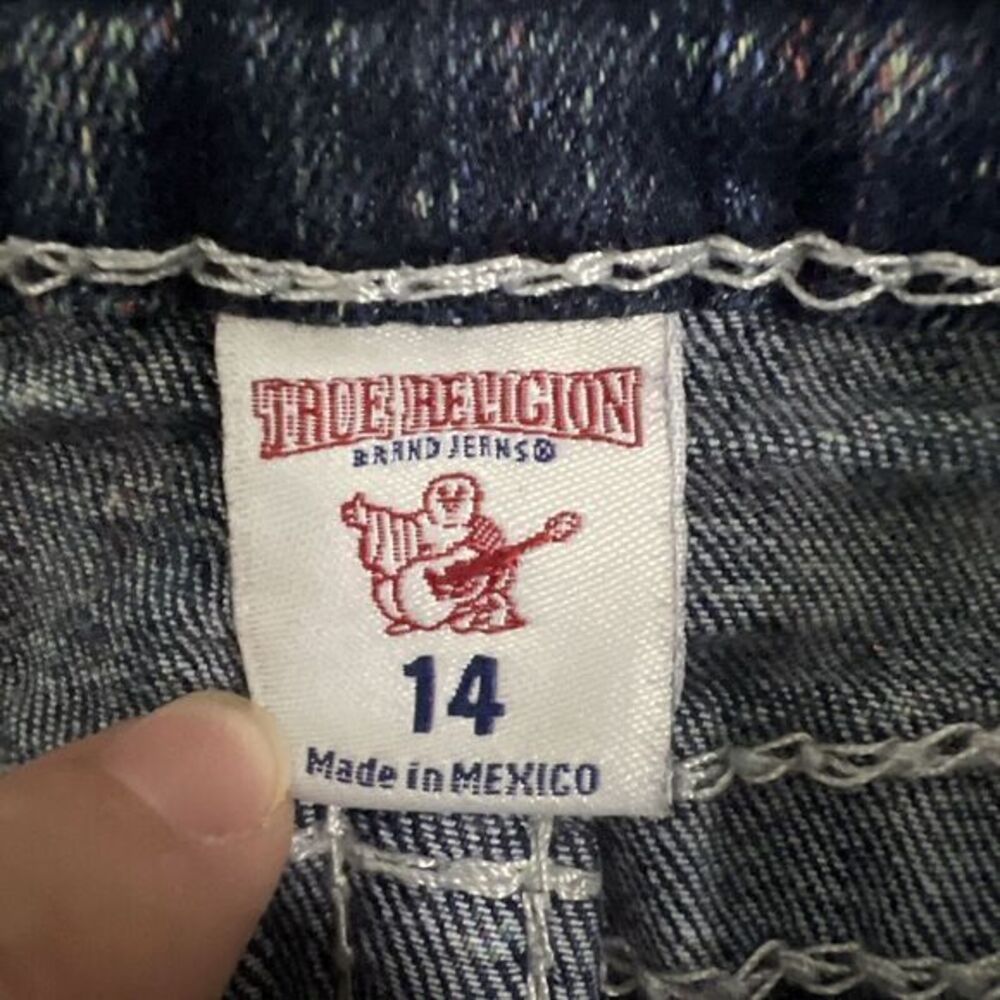True Religion Sweet Lilac Skinny Jeans Girl's Size (14) Blue - Picture 5 of 10